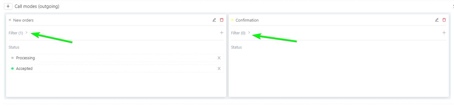 Call Mode management | SalesRender Wiki